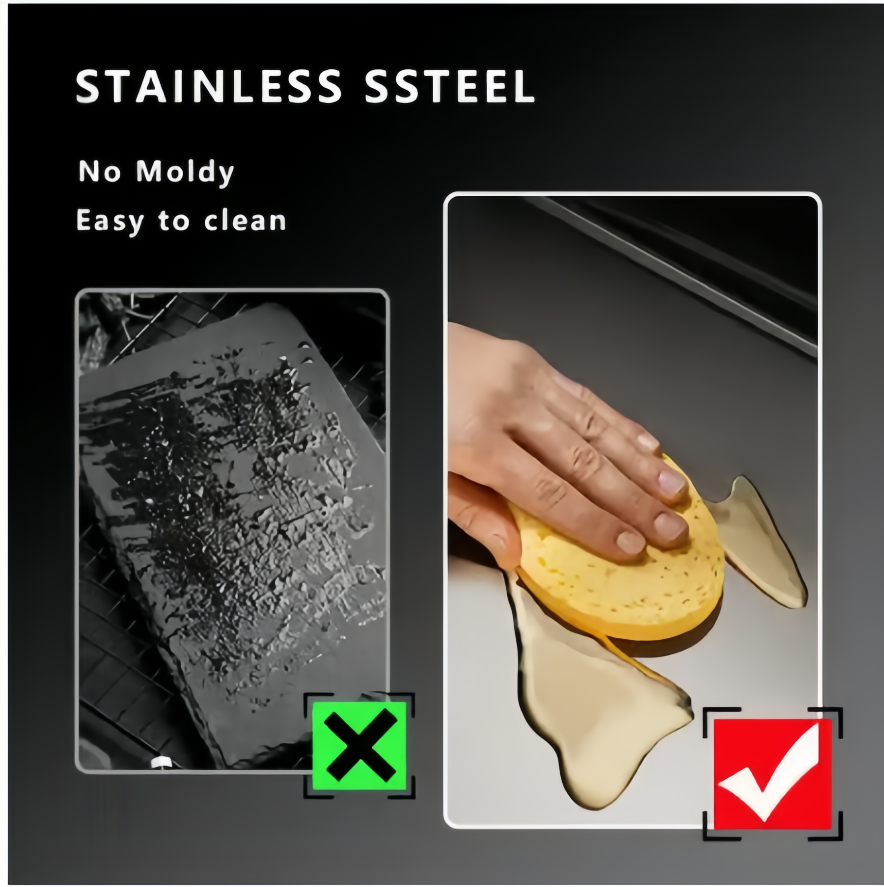 Stainless Steel Cutting Board, Hygienic & Easy to Clean