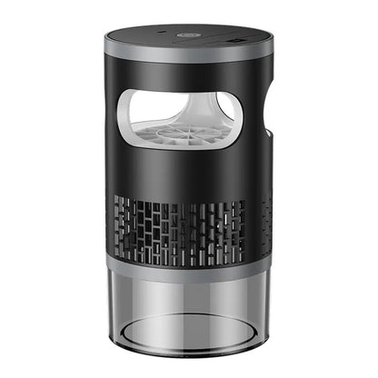 Indoor Insect Trap with Light and Suction Non Zapper Flying Bug Catcher for Mosquitoes Fruit Flies Gnats and Moths（Includes One 18650 Rechargeable Lithium Battery）