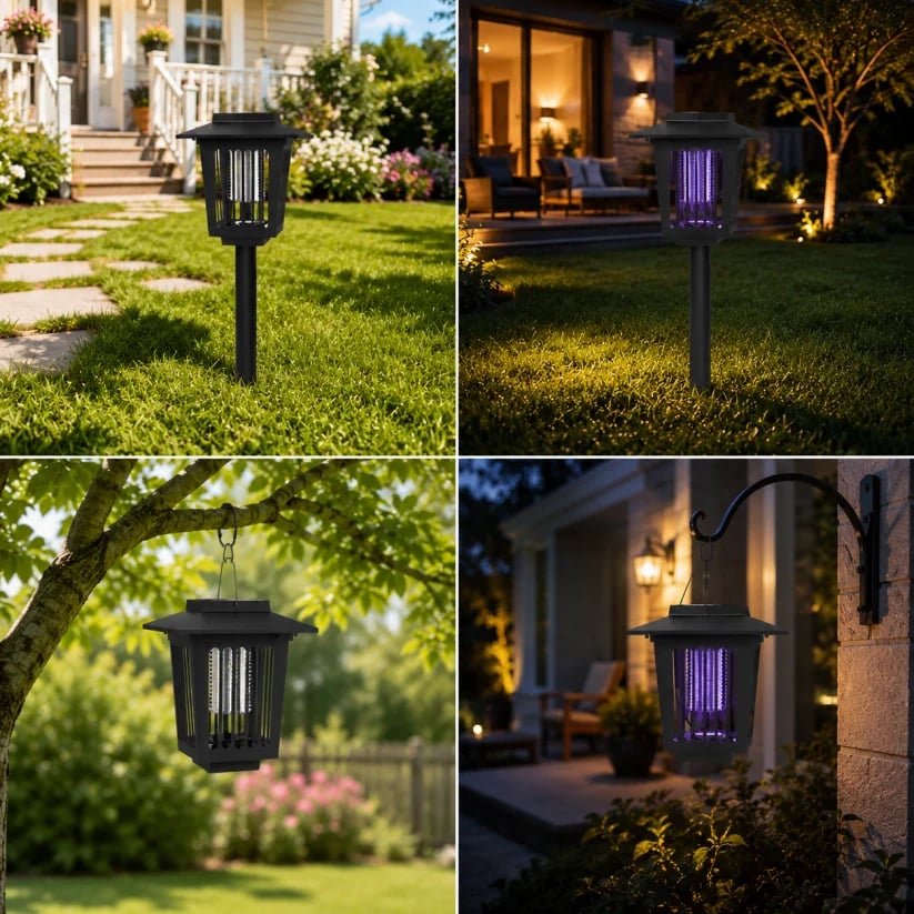 🏠Summer Essentials🦟Solar-Powered UV Mosquito Killer Lamp