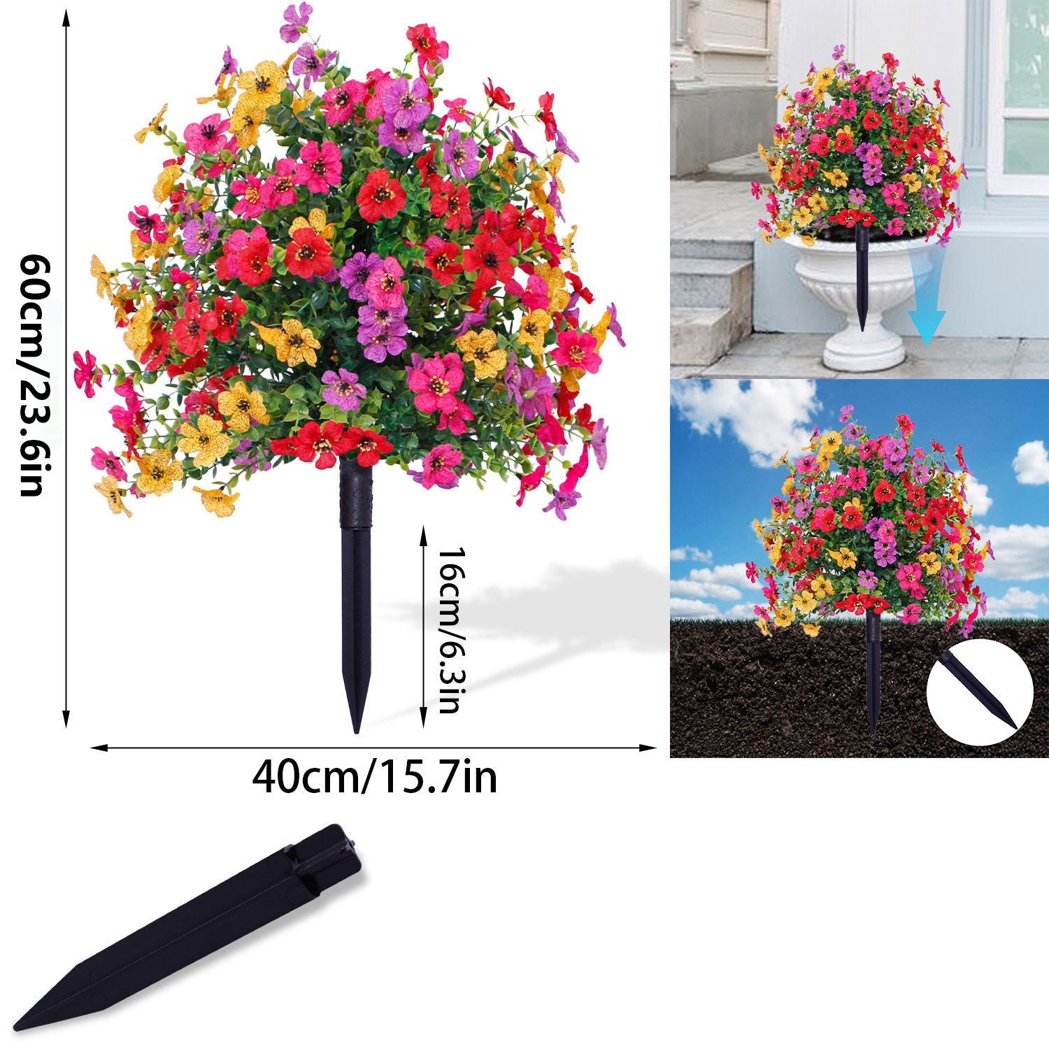 🔥Outdoor/Indoor UV Resistant Artificial Flower Decor ✅
