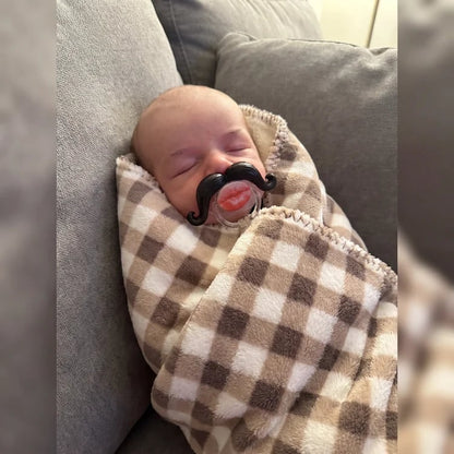 💋 Kissable Mustache Pacifier – Funny Lips & Mustache Novelty Design👶