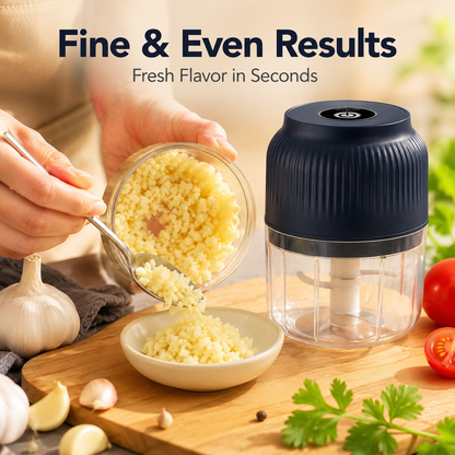 🔥 50K+ Sold | ✨ Mini Electric Food Chopper – One-Press Garlic & Veggie Prep 🍳🥕🧄