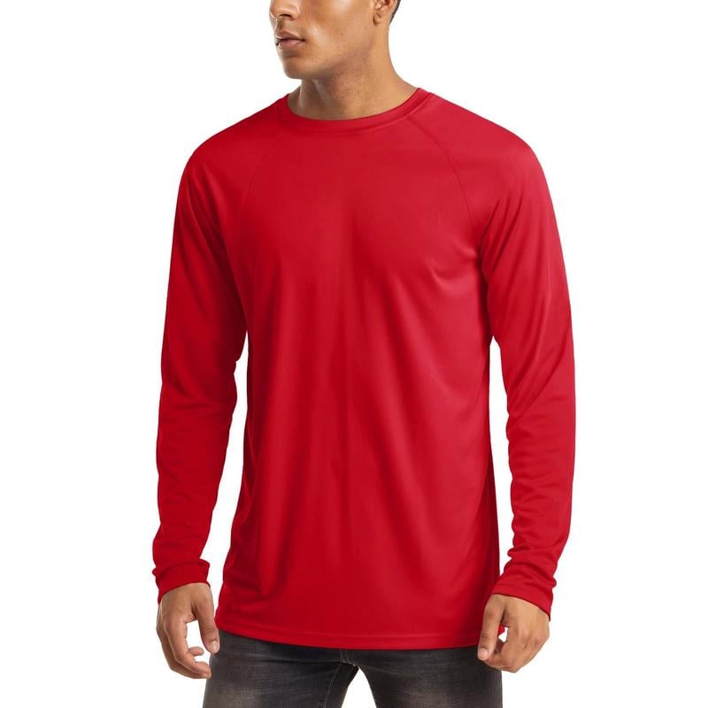 🏆50K+ Sold⚡ Men’s UPF 50+ Long Sleeve Performance Shirt – Quick Dry, Lightweight & Breathable