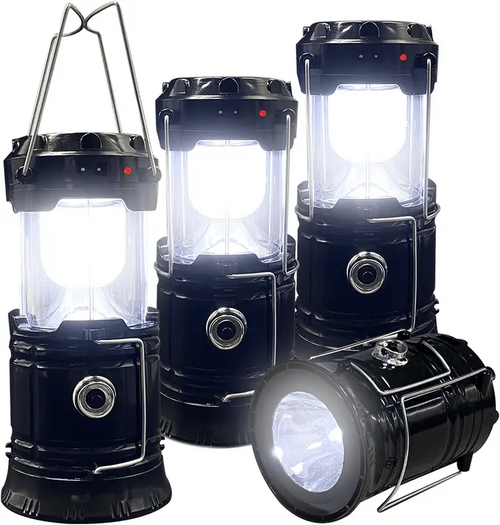 Collapsible LED Camping Lanterns Lightweight Waterproof Solar