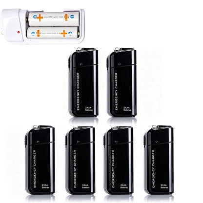🔋 Emergency Phone Charger – AA Battery Powered USB Backup with LED Flashlight