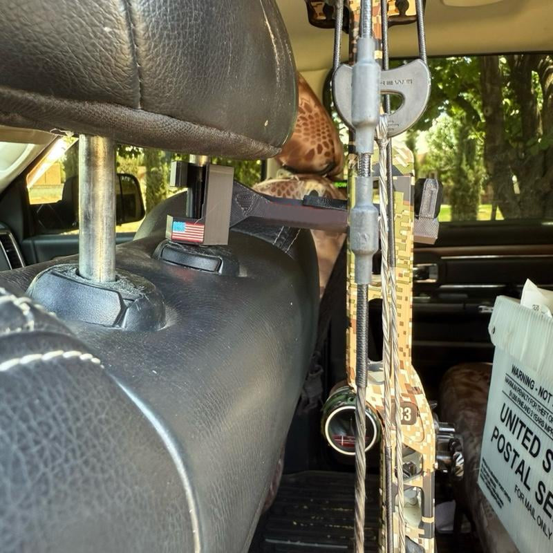 Twist-On 2.0 “XL” – Nearly Universal Bow Hanger for Trucks & SUVs - Printed from ASA will not melt/warp– Spacer Ring Included | 20% Stronger | Quick No-Tool Install