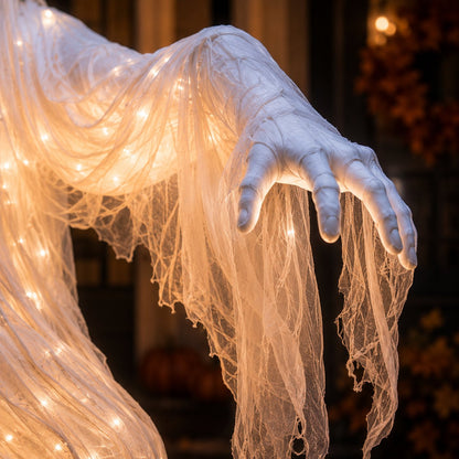 🔥HOT SALE🔥👻Swirling Ghost Pumpkin Yard Lamp🎃