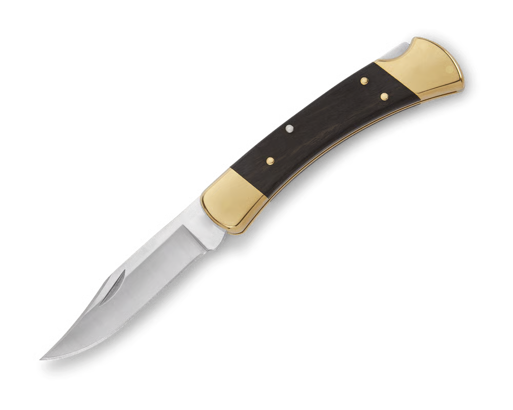 Classic Folding Hunting Knife Collection: 420HC & MagnaCut Steel Blades with Genuine Ebony & Brass/Nickel Silver Handles