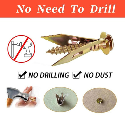 Self-Drilling Drywall Anchors and Screws Kit