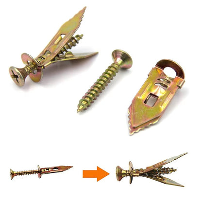 Self-Drilling Drywall Anchors and Screws Kit