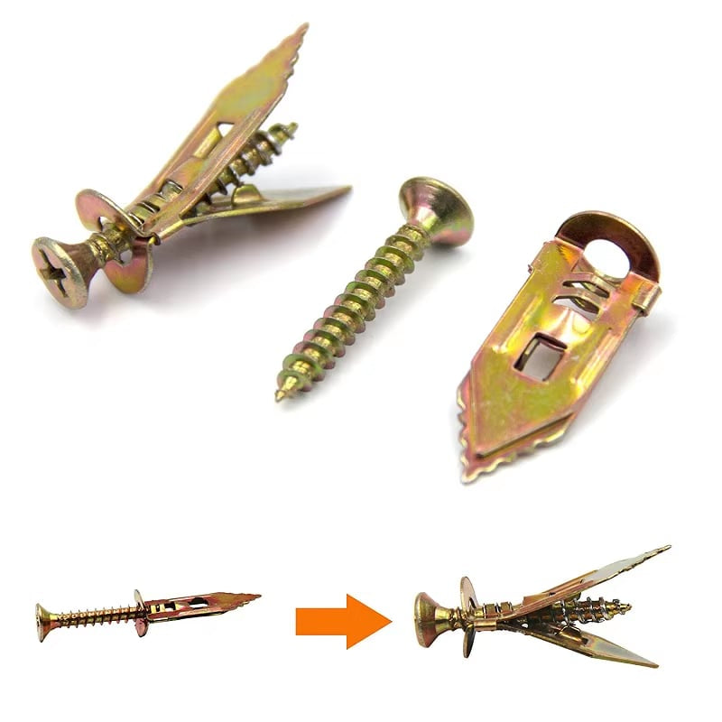 Self-Drilling Drywall Anchors and Screws Kit