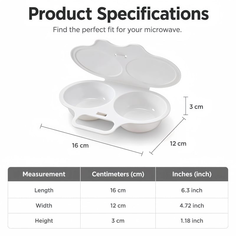 🥚✨ Dual-Cavity Microwave Egg Poacher | Quick & Healthy Breakfast in Minutes 🍳