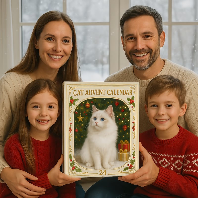 🐱🎄 2026 Cat Advent Calendar Gift for Adults Friends Cat Owners and Lovers Christmas Holiday Countdown Gift 24 Designs Cats Charm Christmas Tree Ornament