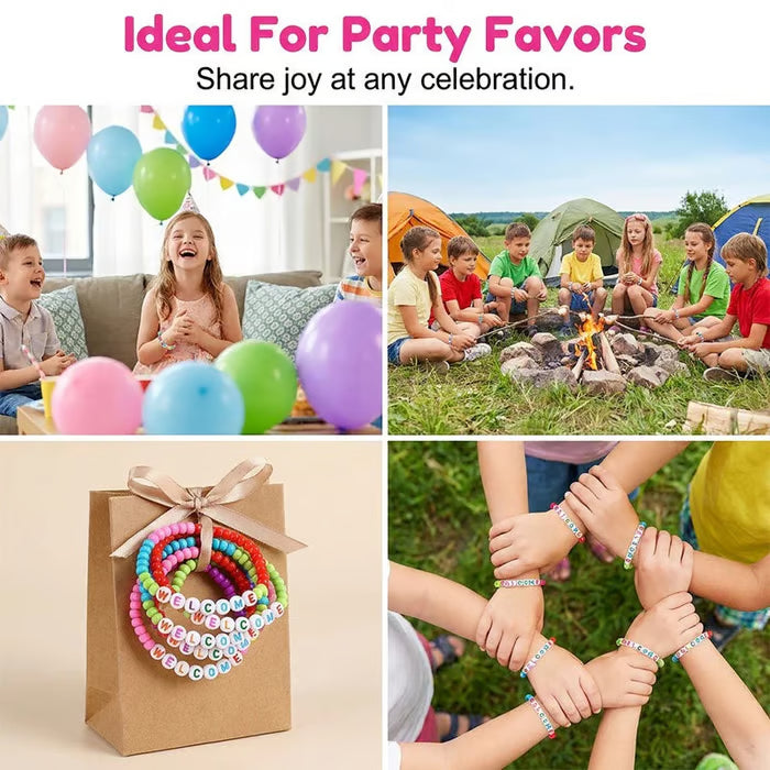 ✨🌈Pack of 25 Welcome BeadBracelets - StrengthenClassroom Friendship & SpreadWarm Kindness!