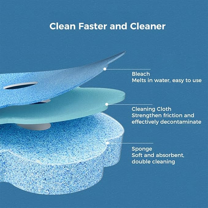 Disposable Toilet Cleaning System: Toilet Brush & Holder Kit with 18PCS Pre-Soaked Cleaner