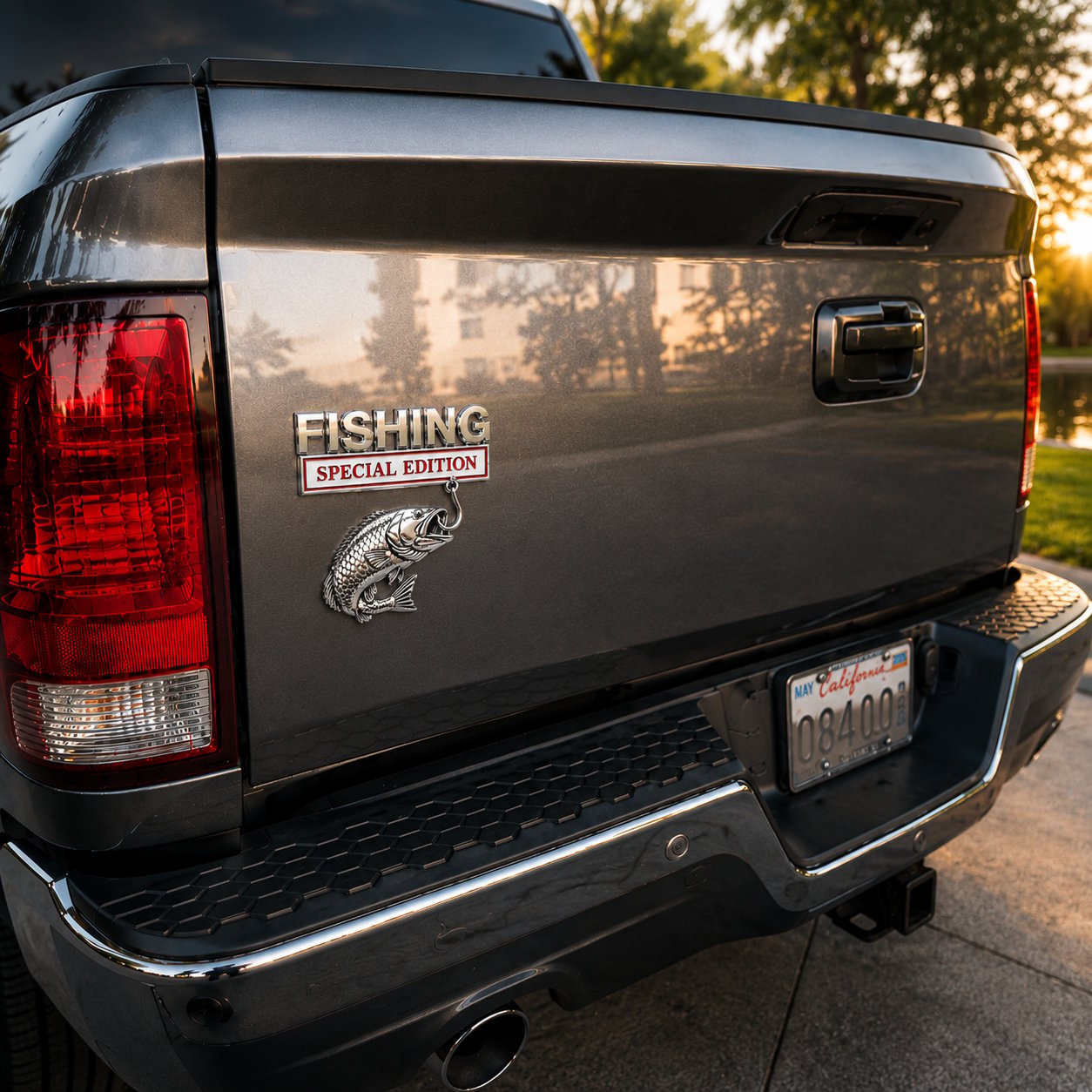 🎣 Fishing Special EditionTM Premium 3D Metal Vehicle Emblem Badge