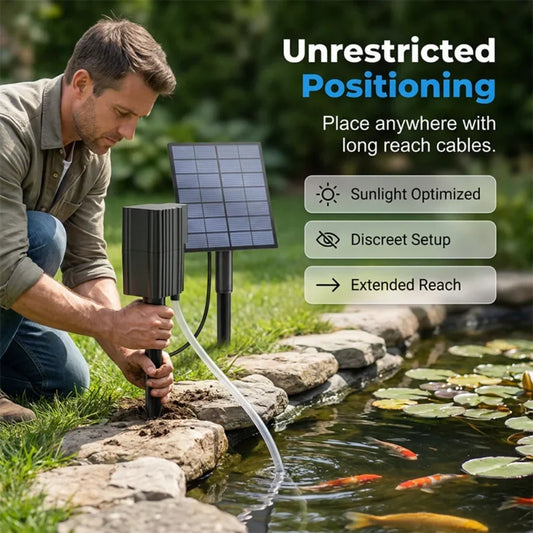Letzter Tag – 48% RABATT🔥Solar Teichbelüfter mit Luftpumpe🐟