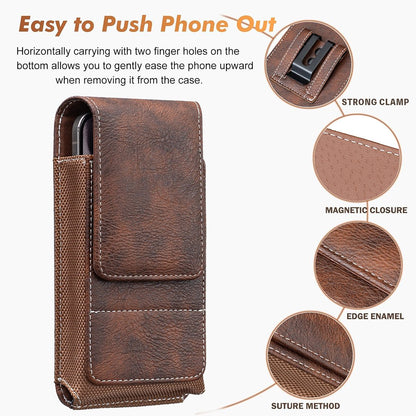 ⚡Großer Rabatt | Handy-Gürteltasche 📱 Leder-Holster mit mehreren Fächern und Kartenhalter