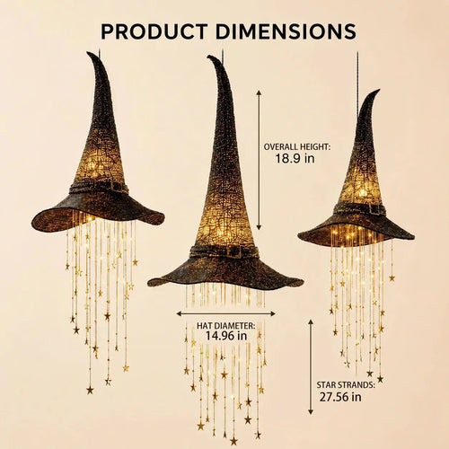 🔮 Lighted Witch Hat Hanging Chime Where Halloween Magic Meets Enchanted Glow