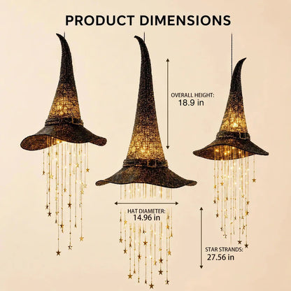🔮 Lighted Witch Hat Hanging Chime Where Halloween Magic Meets Enchanted Glow