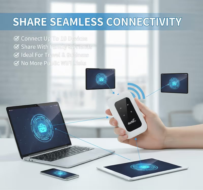 🔥 Plug & Play Portable WiFi Hotspot – Lifetime Access, Works Across All Networks