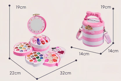 ✨💥📢📢 Washable Princess Makeup Set – Non‑irritating, trays & portable case 🎀