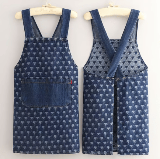 Adult Jour Apron - Lightweight Cotton Apron with Front Pocket, Ideal for Everyday Use, Waist Strap