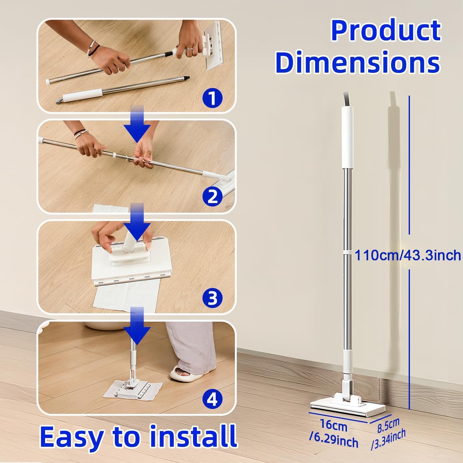 Use Any Old Cloth! The Smart Tooth-Grip Mop That Saves You Money. 💰👕