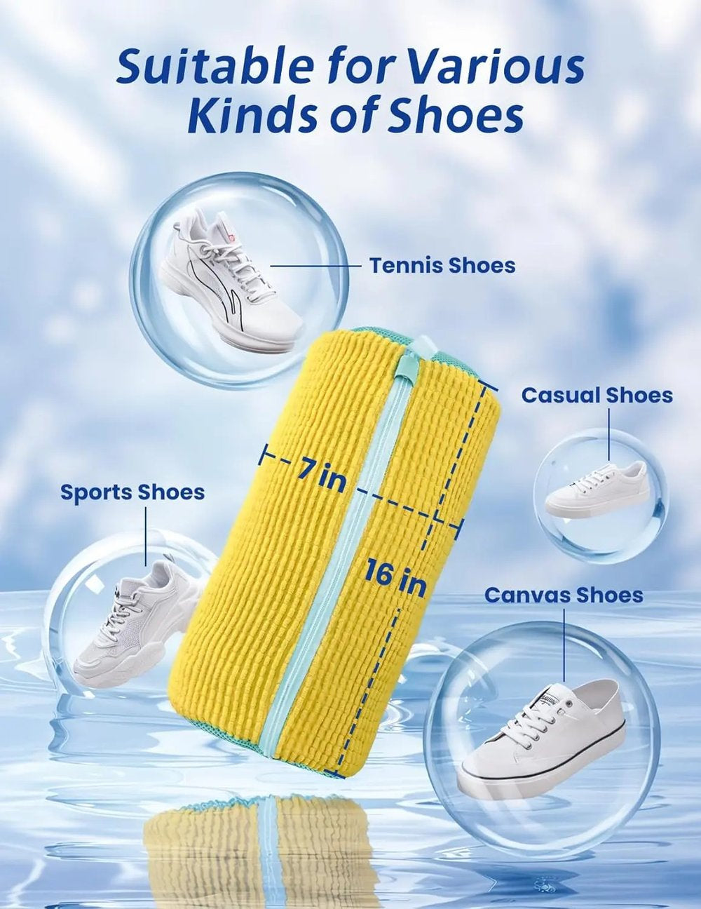 Laundry Shoe Washing Bag for Washing Machine - Protect Your Footwear