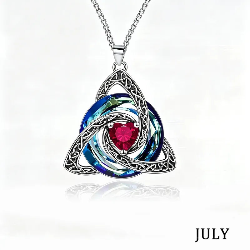 💝Birthstone Celtic Knot Necklace for Women