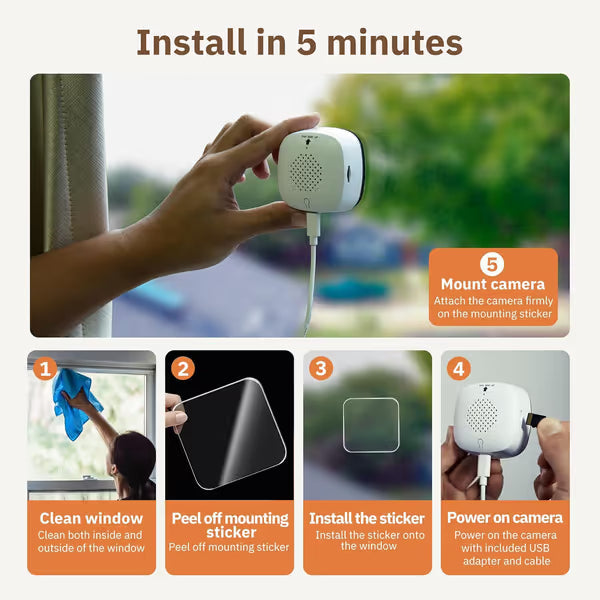 🔥 Crystal-clear security 2K camera 🎥 Color Night Vision 🌙 24/7 Recording & Smart Alerts 🚨 Easy Install! 🔒