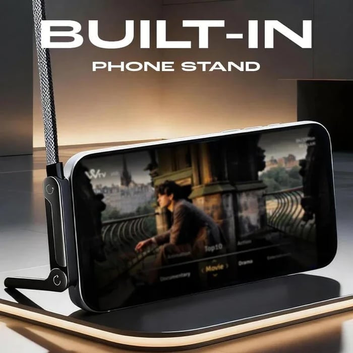 ⚡Official Authorized | MFi-Certified Cables🔥 2-in-1 Invisible Holder Charger Cable - 240W Fast Charging Cord with Built-In Phone Stand