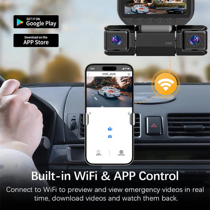 🔥360° Car DVR WiFi Dash Cam Video Recorder