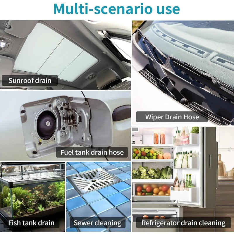 78-Inch Car Sunroof Drain Cleaning Tool