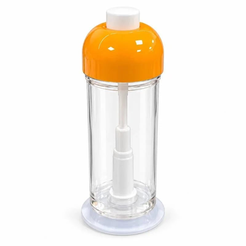 Orange refillable bottom-nozzle oil sprayer