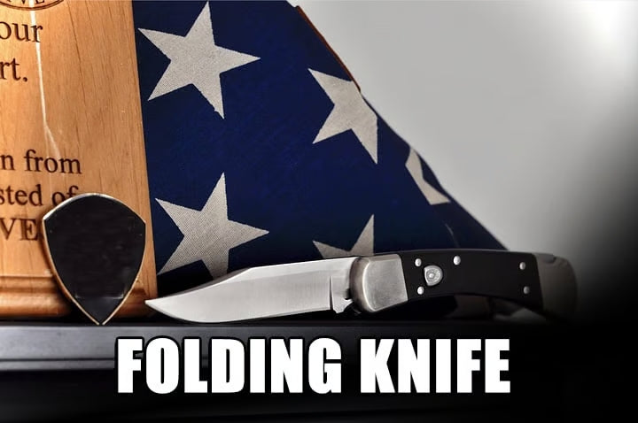 Classic Folding Hunting Knife Collection: 420HC & MagnaCut Steel Blades with Genuine Ebony & Brass/Nickel Silver Handles