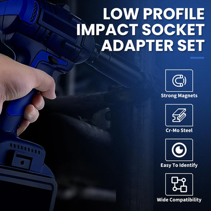🔥 Heavy-Duty Low Profile Impact Socket Adapter Set | New 2026 Version