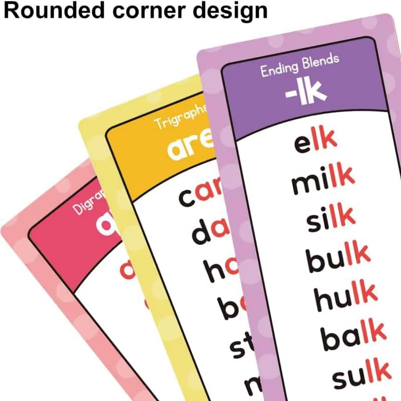 🎁🔥Phonics Word Cards 117 Sound Groups 900+ Rhyming Words Preschool English Discovery Joy