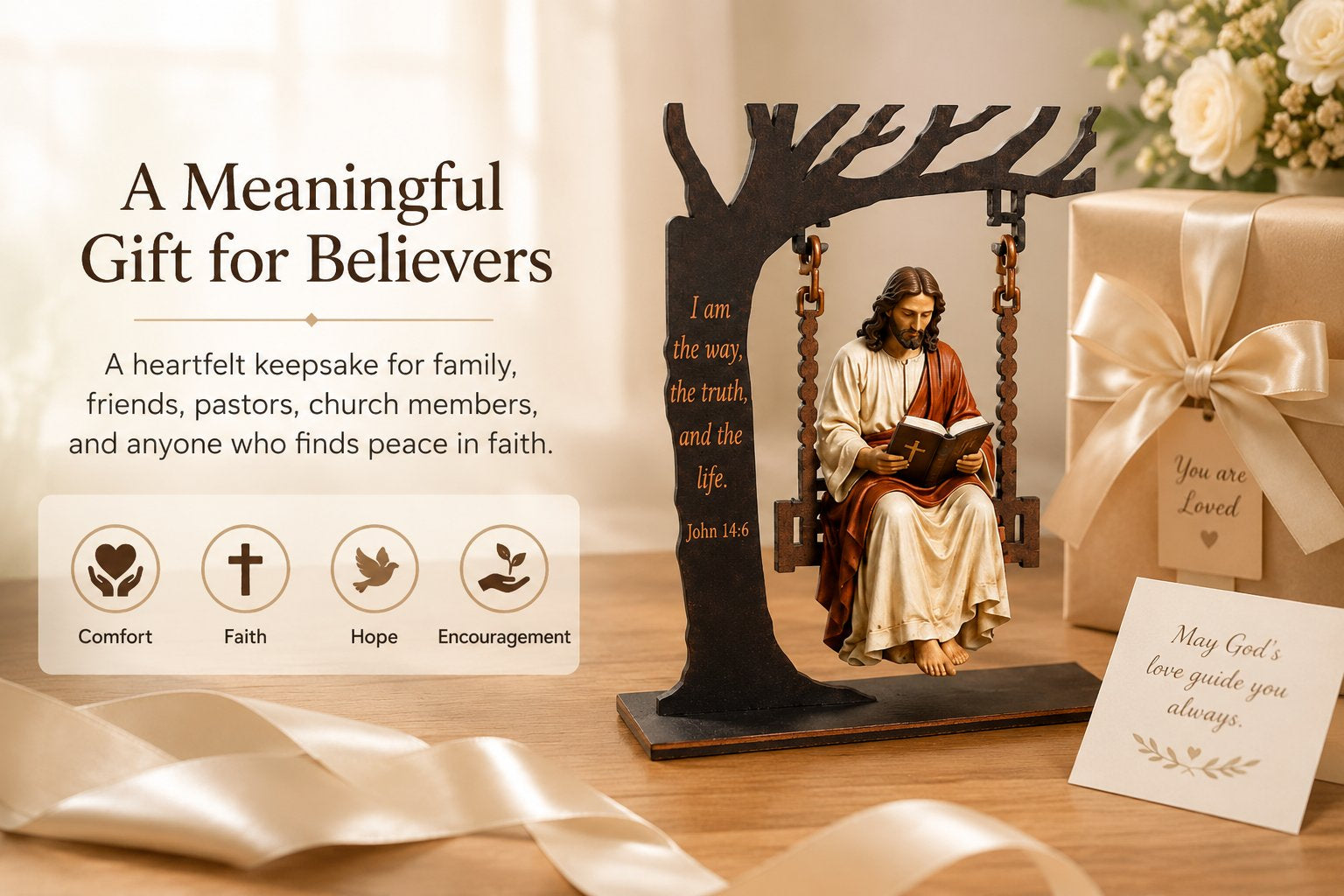 ✝️📚Christian Jesus Swing Ornament