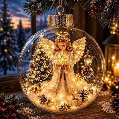 🎄 Light-Up Christmas Diorama Ornament 🔥