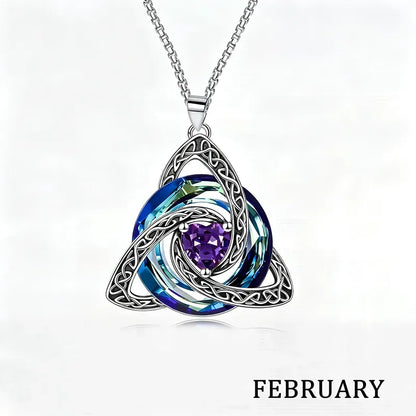 💝Birthstone Celtic Knot Necklace for Women