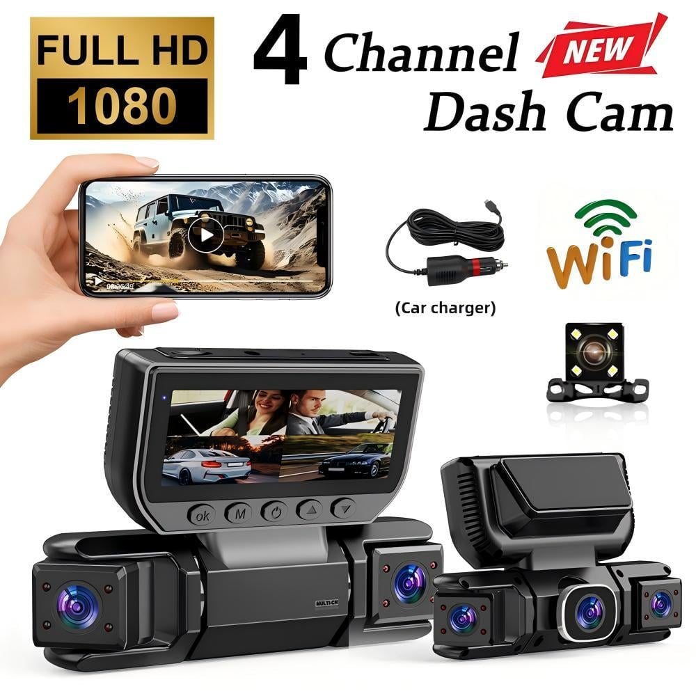 🔥360° Car DVR WiFi Dash Cam Video Recorder