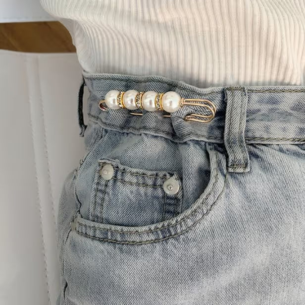 🔥Fancy Rhinestones Pearls Safety Pin Brooch