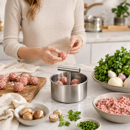 Meatball Molding Tool: Batch Form Perfect Meatballs in Seconds for Home Kitchen & Commercial Food Prep