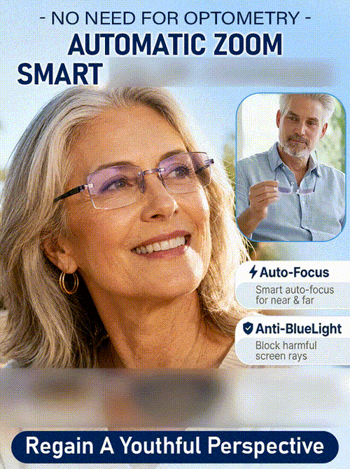 [Regain Your Youthful Vision] Smart Zoom Diamond-Cut Reading Glasses