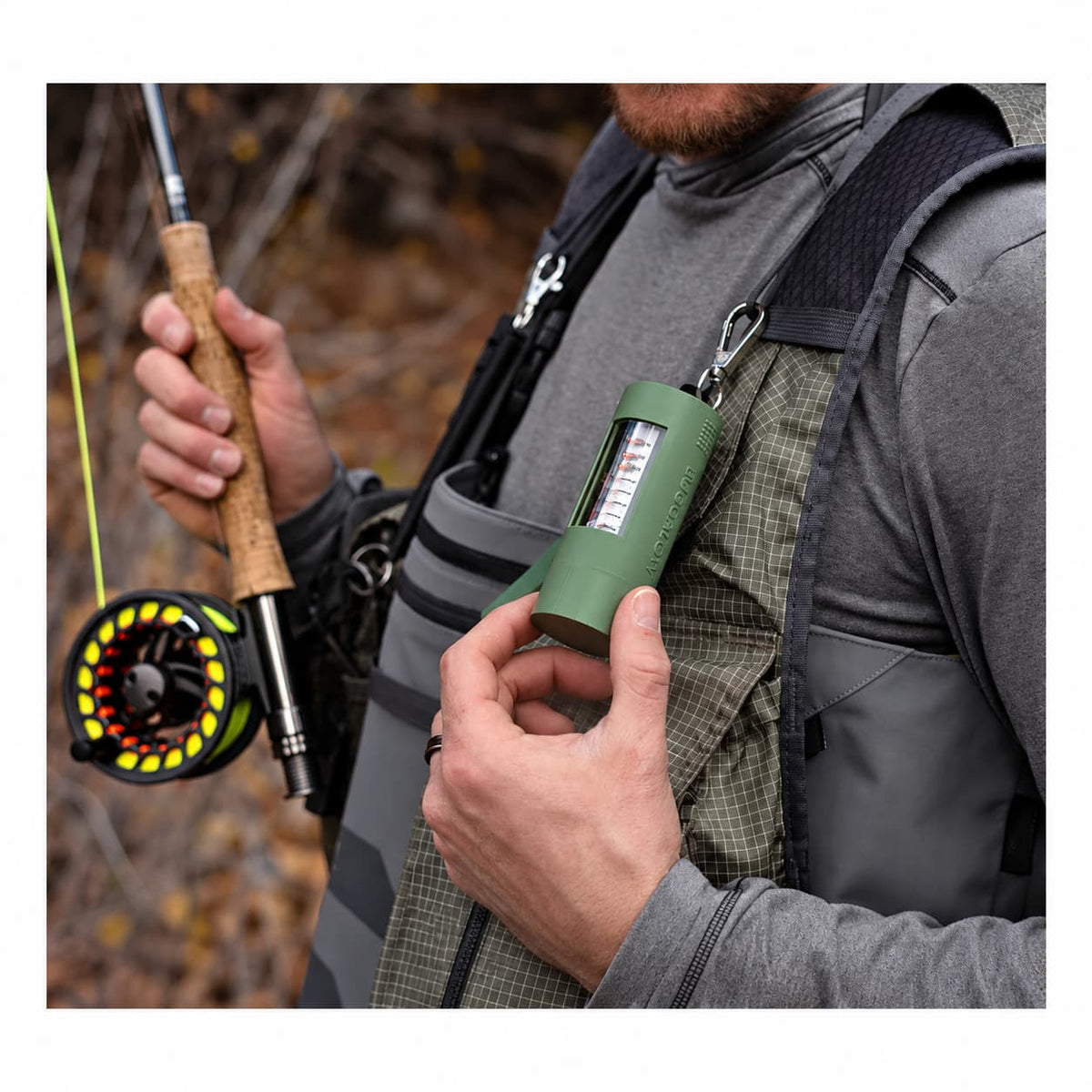 Clip-On Fly Box Lightweight Magnetic Fly Storage with Quick One-Handed Access