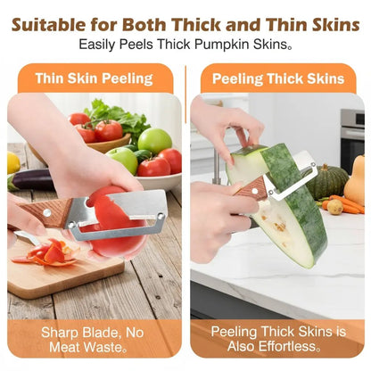 😍Multi-functional Peeler 4-in-1, Stainless Steel Peeler, Vegetable Cutter, Slicer, Bottle Opener, Kitchen Must-Have Tool, Portable and Sharp