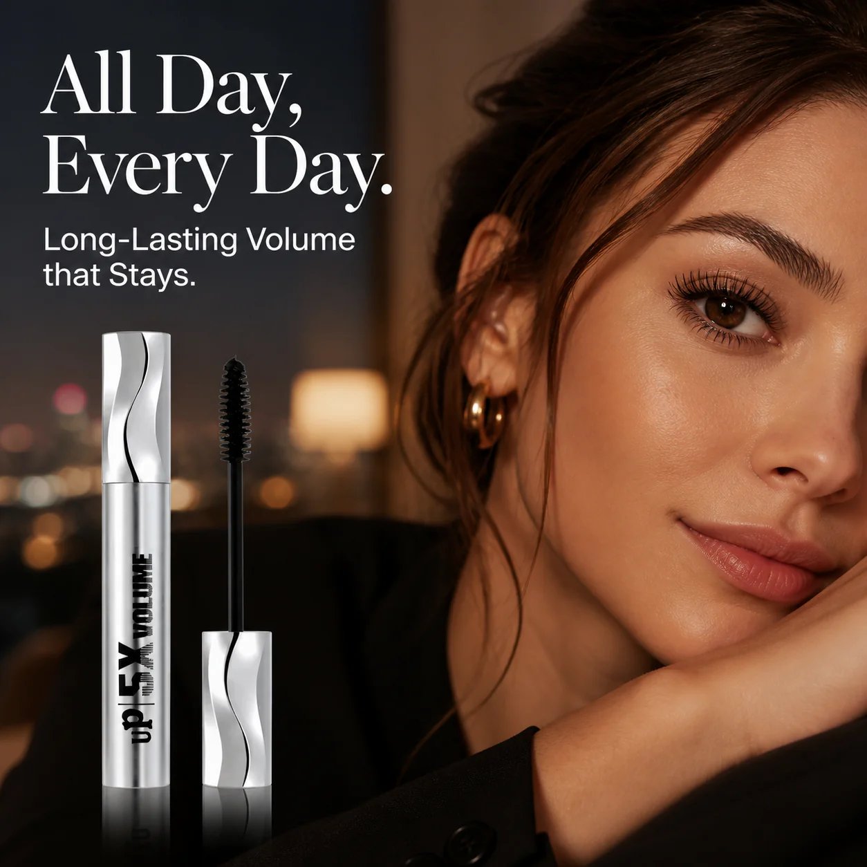 Long-lasting Waterproof Volume and Lengthening Mascara