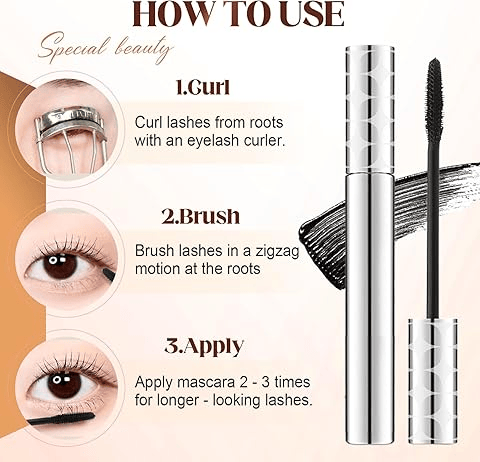 Metal Wand Tubing Mascara – Long-Wearing Tubing Formula for Stunning Length & 24H Smudge-Proof Curl ✨👁️🖤