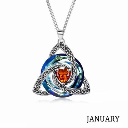 💝Birthstone Celtic Knot Necklace for Women